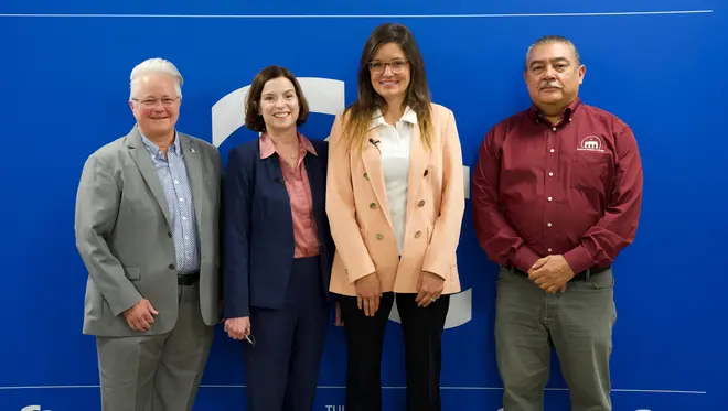 Dr. Angela Sivadon, President Leigh Goodson, President Staci Burns, and Dr. Felipe Chavez-Ramirez