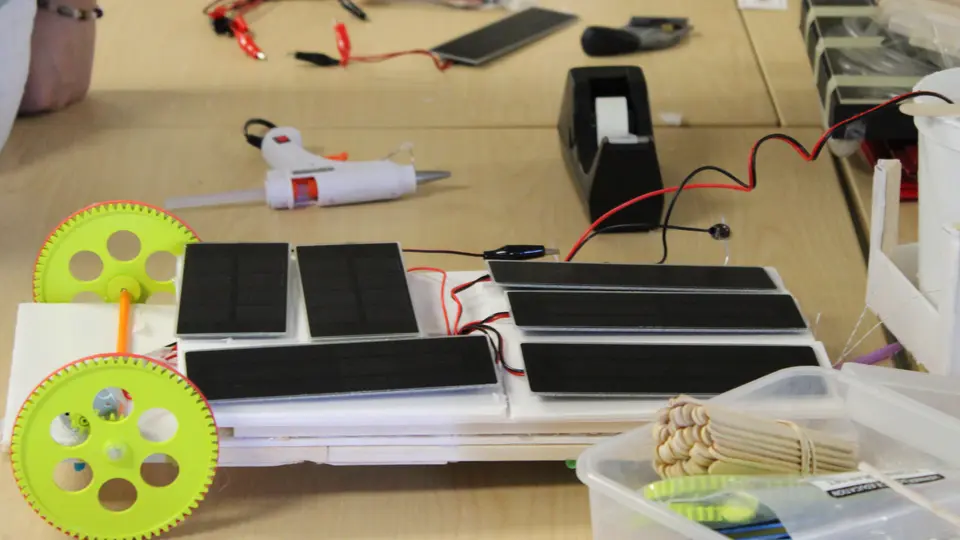 Solar-powered vehicle