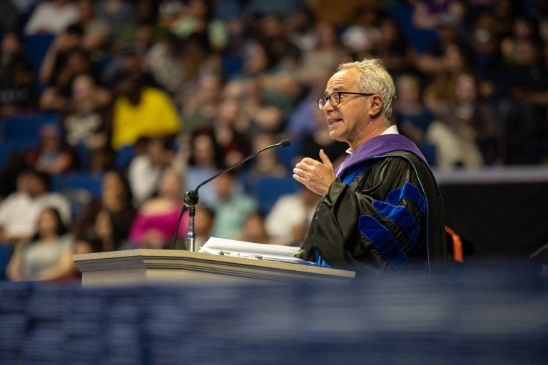 Ken Levit delivers the keynote address